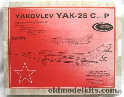 Contrail 1/72 Yakovlev Yak-28 C and Yak-28 P - Two Models plastic model kit